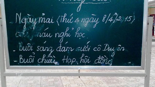 Học sinh cả trường nghỉ học để giáo viên đi ăn cưới - 3