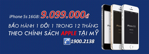 iPhone 5/5s xách tay đã được bảo hành 1 đổi 1 trong 12 tháng - 1