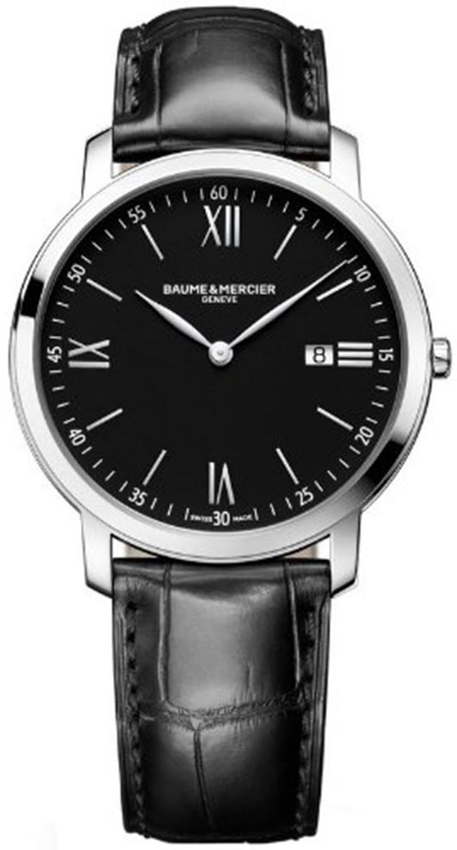 4. Baume &amp; Mercier Classima 10.098: 1.058 USD

Ngoài việc bộ khung được làm bằng thép không rỉ và dây da cá sấu, sản phẩm này còn được trang bị kính sapphire và khả năng chống thấm nước ở độ sâu 30m.
