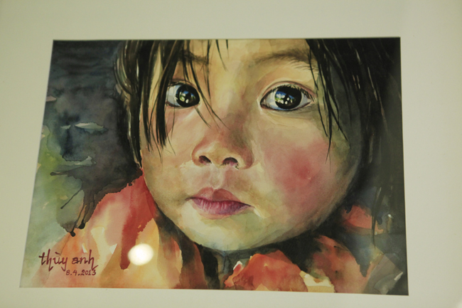 Thiếu nữ tuyệt đẹp qua những nét vẽ tranh màu nước - 2