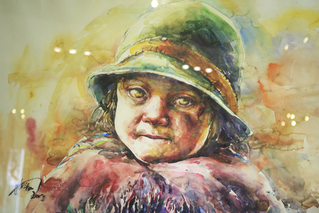 Thiếu nữ tuyệt đẹp qua những nét vẽ tranh màu nước - 3