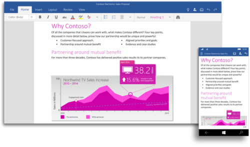 Microsoft Office cho Windows 10 di động ra mắt cuối tháng này - 1