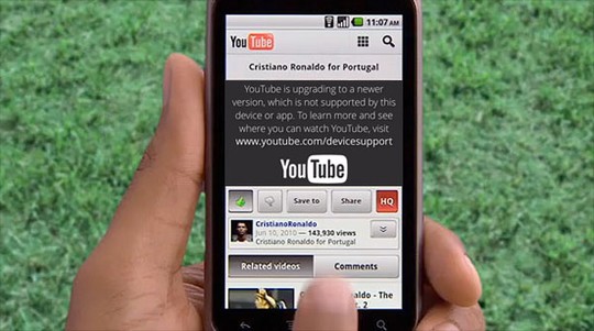 YouTube phiên bản mới “bỏ rơi” hàng triệu iPhone - 1