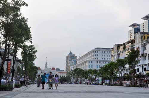 Phố đi bộ hiện đại nhất Việt Nam trước giờ mở cửa - 1