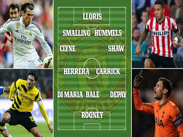 Siêu đội hình MU mùa tới: Bale hộ công Rooney - 1
