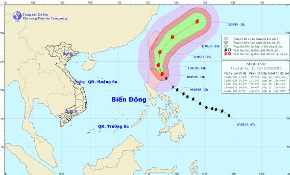 Bão Noul mạnh thành siêu bão, tiến vào Philippines - 1