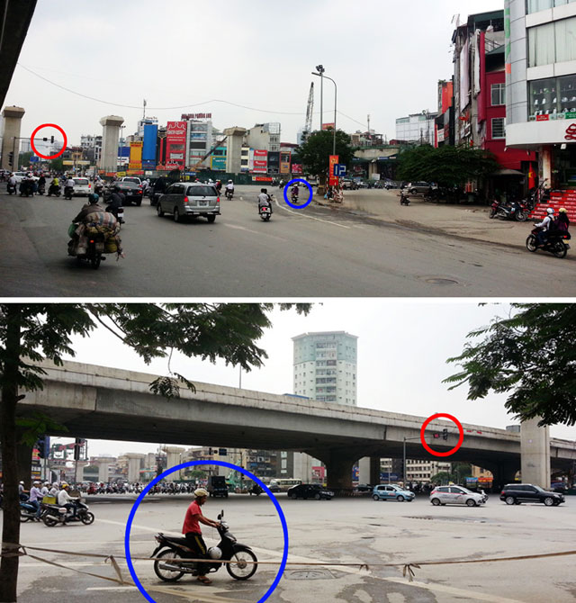 CSGT hướng dẫn vượt "nút giao thông ma trận” ở HN - 3