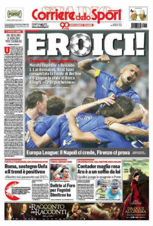 Báo chí "sục sôi" vì Juventus, tiếc rẻ cho Real - 1