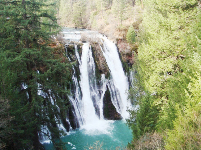 15.&nbsp;Thác nước Burney, California (Mỹ):&nbsp;Burney là thác nước nổi tiếng nằm trong công viên quốc gia Memorial, thuộc Shasta (California). Nước từ suối ngầm trên thác, đổ xuống độ cao 39m tạo nên khung cảnh tuyệt đẹp.
