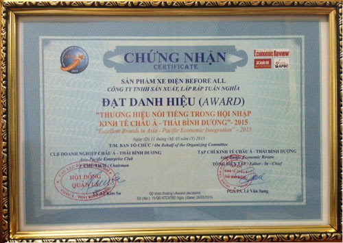 Xe điện Before All –“Thương hiệu nổi tiếng trong thời hội nhập" - 1