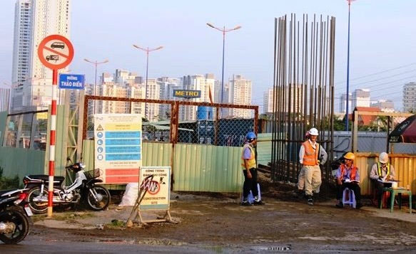 Từ 16.5, TP.HCM cấm đường để xây ga metro An Phú - 1