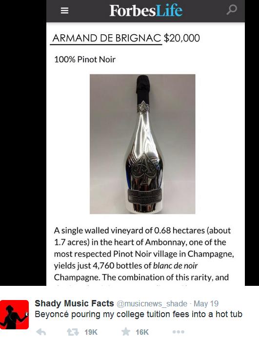 Beyonce đổ cả chai rượu hơn 400 triệu vào bồn tắm - 2