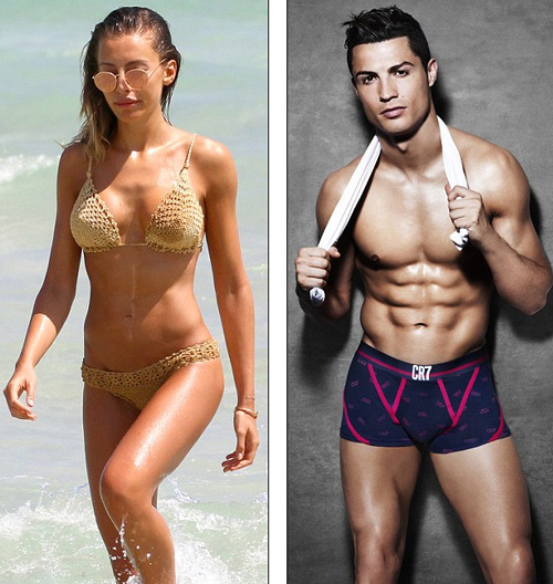 Bồ mới của C.Ronaldo khoe dáng sexy với bikini đan - 1