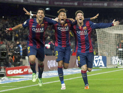 Neymar, Suarez “khủng” hơn Ronaldinho, Eto’o - 1