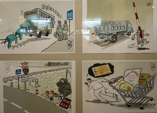Triển lãm tranh biếm họa về an toàn giao thông 2015 - 7