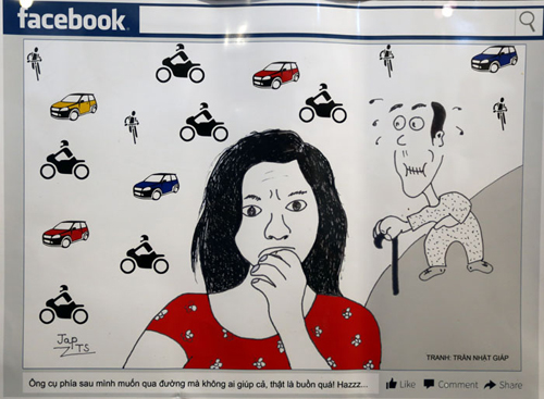 Triển lãm tranh biếm họa về an toàn giao thông 2015 - 9