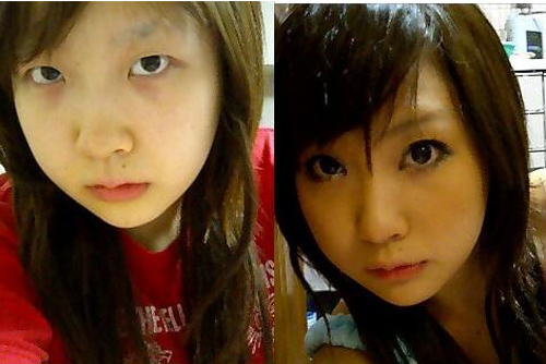 Lật tẩy nhan sắc thật của các cô gái xinh đẹp nước Nhật - 8