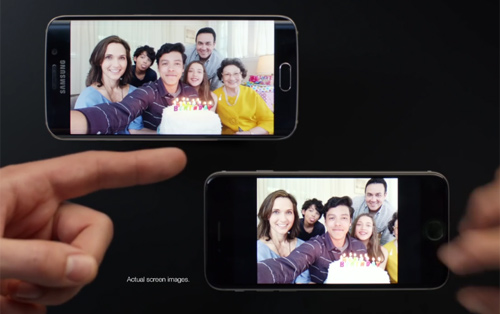 Samsung ‘chế giễu’ iPhone 6 trong quảng cáo S6 Edge - 1