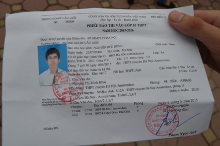 Thi vào lớp 10: Mặc quần cộc không được vào trường Hà Nội Amsterdam - 5