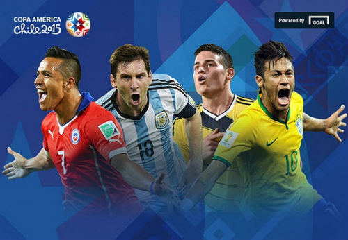 Vua phá lưới Copa America 2015: Liga đấu NHA - 1