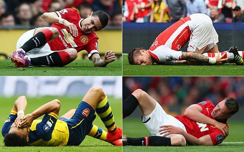 MU và Arsenal “vô đối” NHA về chấn thương - 1