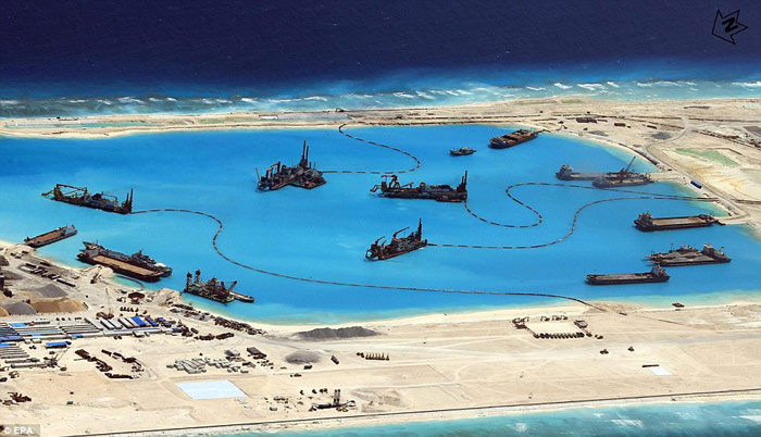 TQ tuyên bố sắp xây xong đảo nhân tạo ở Biển Đông - 1