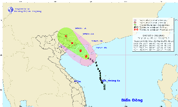 Đêm nay, Quảng Ninh đón gió bão Kujira giật cấp 9-10 - 1