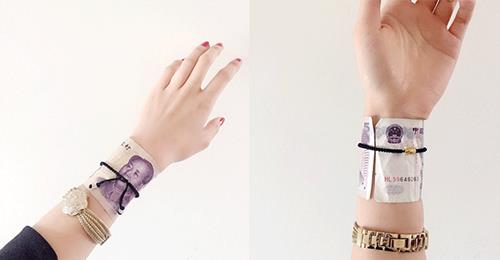 Thiếu nữ TQ "phát sốt" với trào lưu cuộn tiền cổ tay - 3