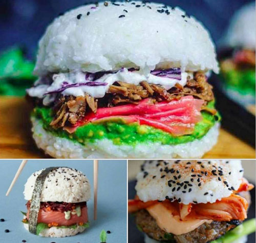 Giới trẻ "phát sốt" với burger nhân sushi kiểu mới - 4