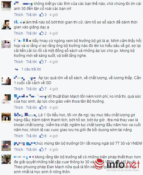 Giáo viên mong tân Bộ trưởng Bộ GD&ĐT thành lập đường dây nóng - 2