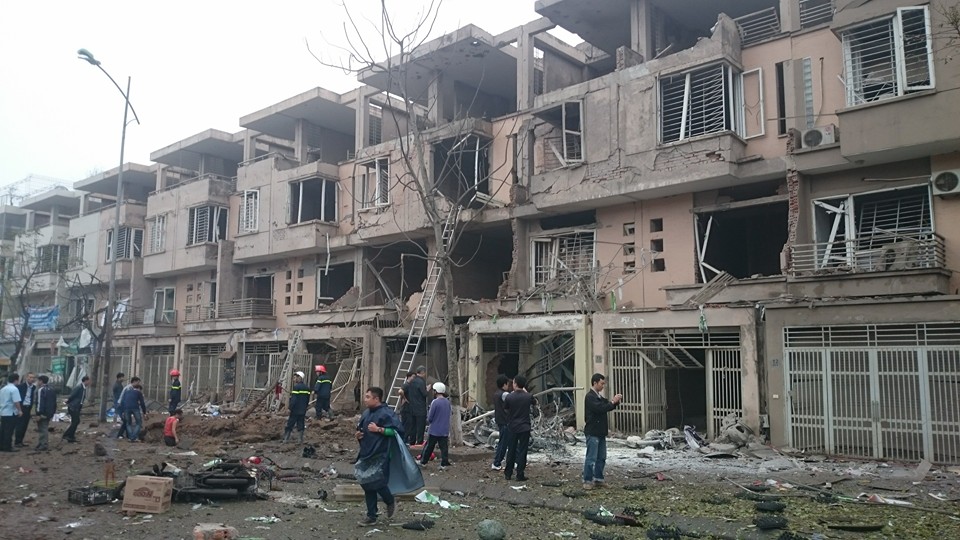 Xác định vật liệu gây ra vụ nổ kinh hoàng ở KĐT Văn Phú - 1