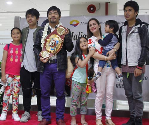 Pacquiao đắm đuối bên Hoa hậu Hoàn vũ ngày trở về - 3