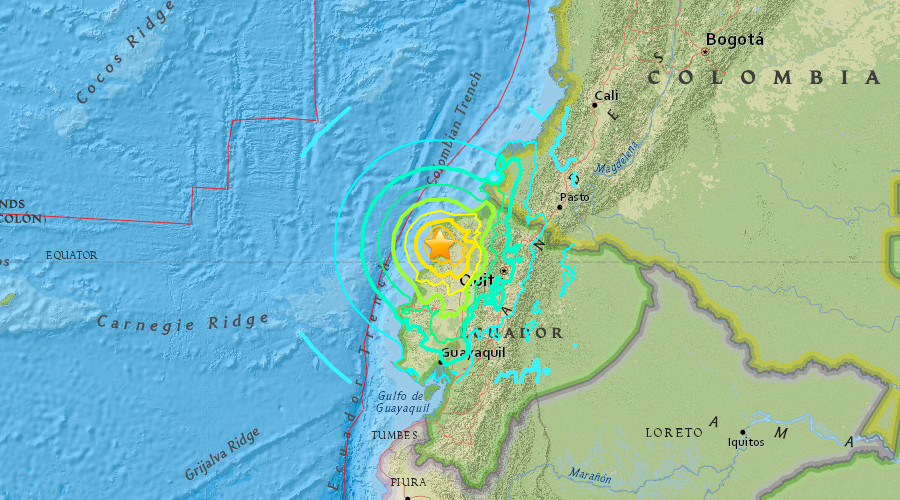 Động đất khiến 246 người chết, 2500 người bị thương ở Ecuador - 1