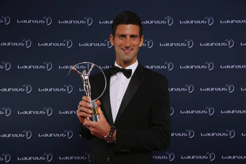 Djokovic vượt Messi - Bolt, giành giải VĐV của năm - 1