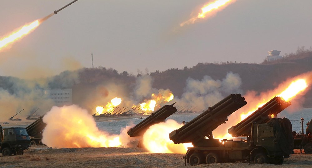 Tin Triều Tiên Hàn Quốc - Điều 300 rocket dọc biên giới Hàn