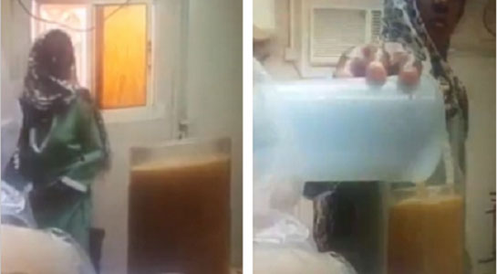 Sốc clip giúp việc đổ nước tiểu vào nước cam của chủ - 2