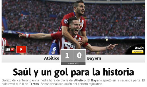 Báo chí: Bóng đá "thép" Atletico thắng bóng đá đẹp - 1