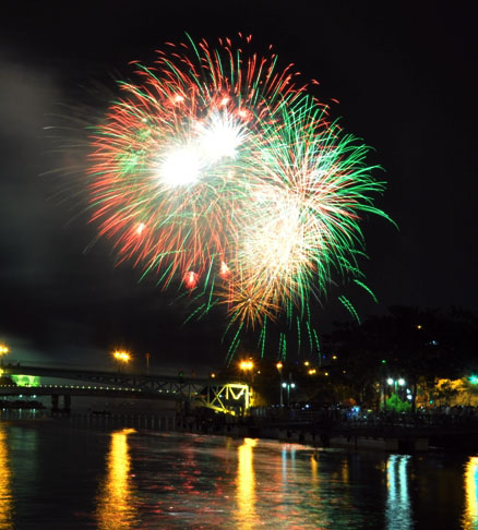 Bắn pháo hoa 30/4 tại TP.HCM