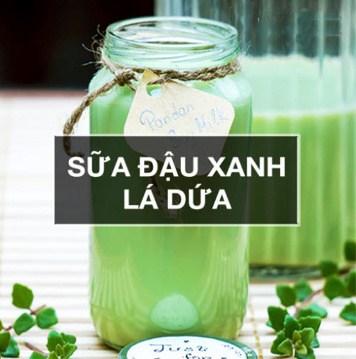 Cách làm sữa đậu xanh lá dứa thơm ngon, mát lành - 5