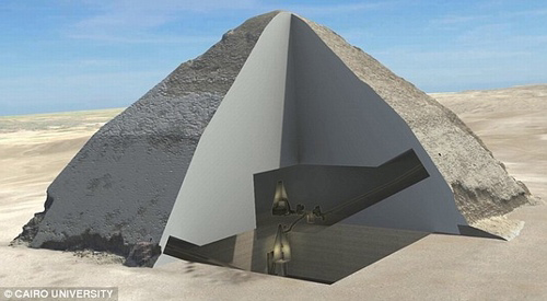 Tiết lộ bí ẩn về phần lõi ma quái của các Kim tự tháp Ai Cập - 1