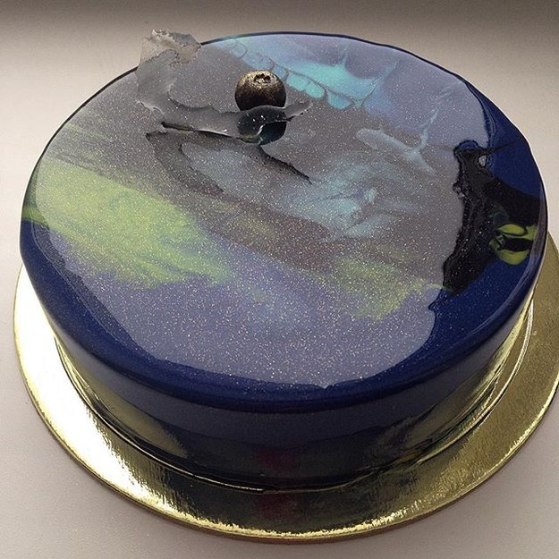 Mê mẩn món bánh kem đẹp như đá cẩm thạch - 5