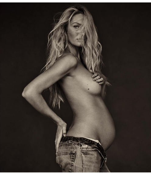 Mẫu nội y sexy nhất thế giới đang mang thai bé trai - 1