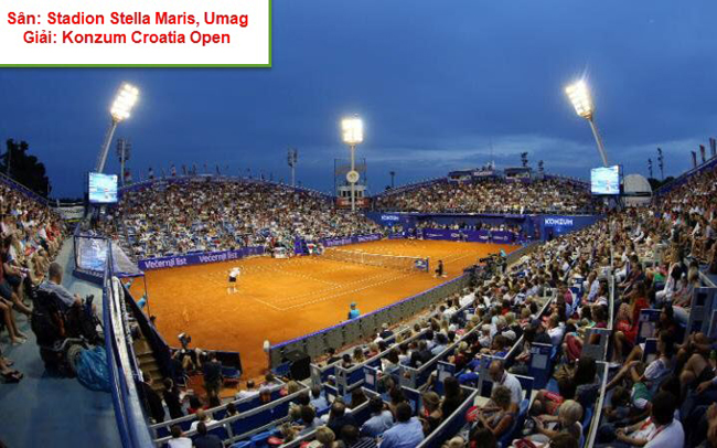 Sân Stadion Stella Maris, nơi diễn ra giải Konzum Croatia Open. Mặc dù chỉ là một giải đấu ATP 250 nhưng bầu khí tuyệt vời tại sân Stella Maris đã thu hút được rất nhiều tay vợt nổi tiếng tới đây tranh tài.
