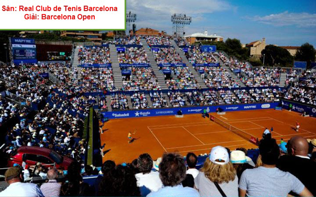 Sân Real Club de Tenis Barcelona, Barcelona Open. Nếu nói về Barcelona Open về sân Real Clup hãy hỏi Rafael Nadal. "Vua đất nện" thường xuyên đăng ký tham dự Barcelona Open, nơi anh đã giành được cả thảy 9 chức vô địch. Luôn luôn có một cái gì đó đặc biệt khi tôi được chơi ở Real Clup, tôi cảm nhận khi được chơi ở Real Clup có cảm giác tương tự như người Anh được chơi ở Queen". Rafa chia sẻ.
