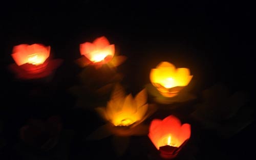Hoa đăng đẹp lung linh trên sông Sài Gòn đêm Rằm tháng Tư - 11