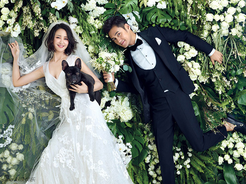Viên Hoằng và Trương Hâm Nghệ tung bộ ảnh cưới đẹp giản dị