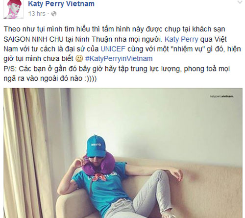 Fan sốt với hình ảnh Katy Perry ở Ninh Thuận - 1
