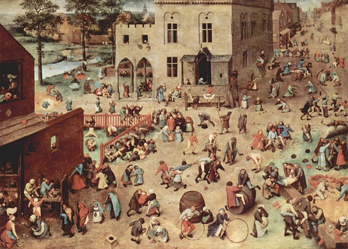 Hình ảnh những trò chơi thời ấu thơ trong bức vẽ 500 năm tuổi - 1