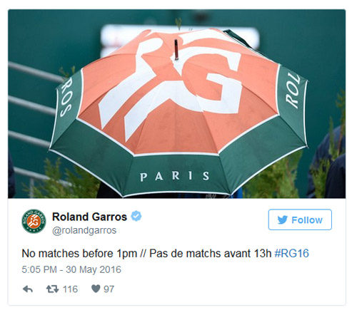 Roland Garros ngày 9: Hủy bỏ tất cả các trận - 2