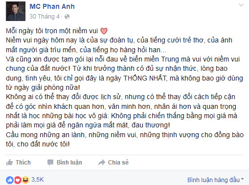 Những câu nói nhận nghìn like của Phan Anh - 7